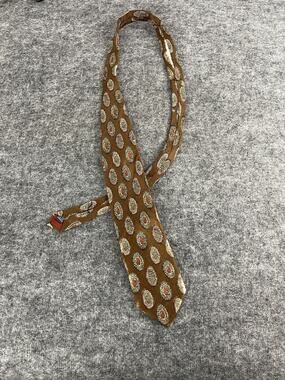 Jos. A. Bank Tie Men’s Necktie Brown Paisley NEW Silk Classic Neck Tie N46